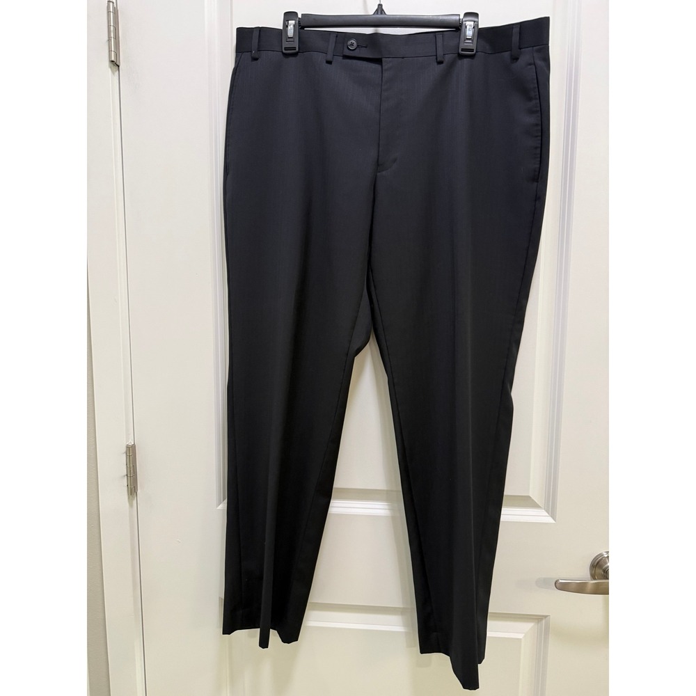Collection by Michael Strahan Mens Wool Blend Dress Pants 38x30 Navy Trousers